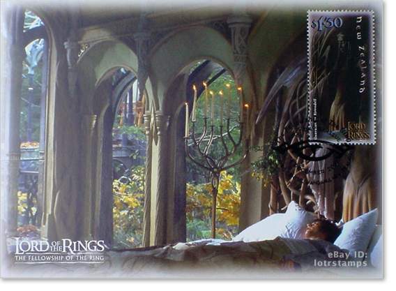 1.30 dollar postcard design: Art Nouveau influences are apparent in the Elvish culture and architecture